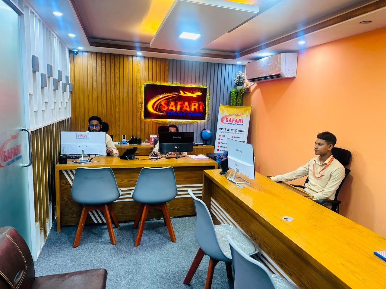 Safari with Saif Tourism office desk